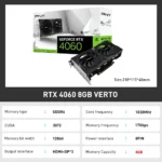 PNY GeForce RTX 4060 8GB Gaming VERTO Graphic - Image 5