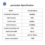 Graphic Card RTX 3070 OC 12GB video Graphics Card - Image 6
