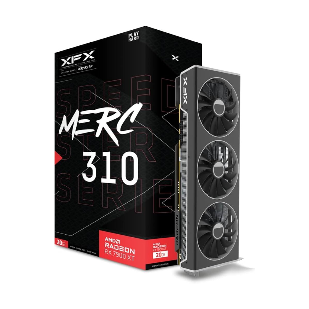 Untitled design (51) Speedster MERC310 AMD Radeon RX 7900XT Black Gaming Graphics Card - Image 1